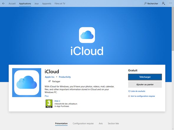 iCloud Win 10